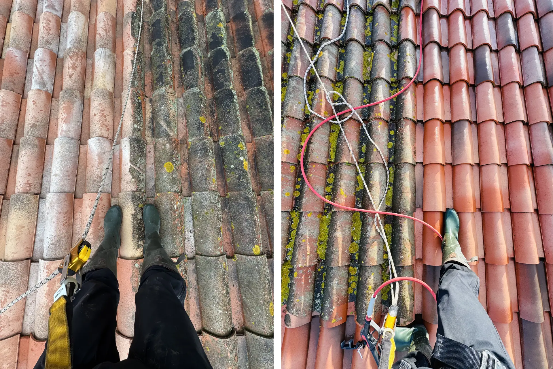 lucas-pureko-technicien-securise-toiture-lichens-mousses-chantier